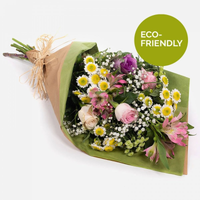 Wrap of Loveliness - A simple wrap of mixed flowers to convey your message will be put together from the finest collection of flowers on the day by a real local florist. 