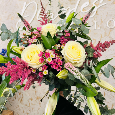 Pastel Perfection - A delightful mix of pastel-coloured flowers, creating a soft and elegant arrangement. This bouquet is perfect for expressing gentle sentiments and is suitable for a variety of occasions.